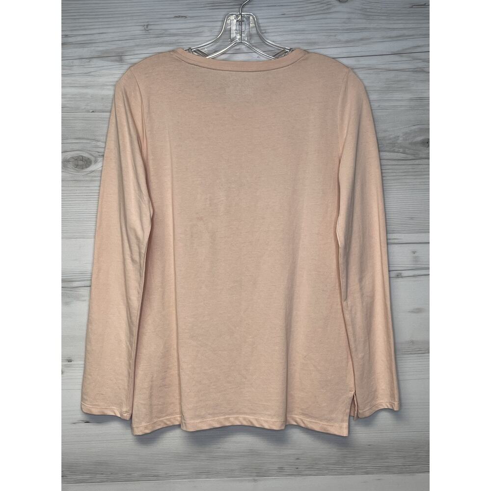 Talbots Shirt Womens XS Fox Embroidered Long Sleeve Crewneck Animal‎ Top - Picture 9 of 9